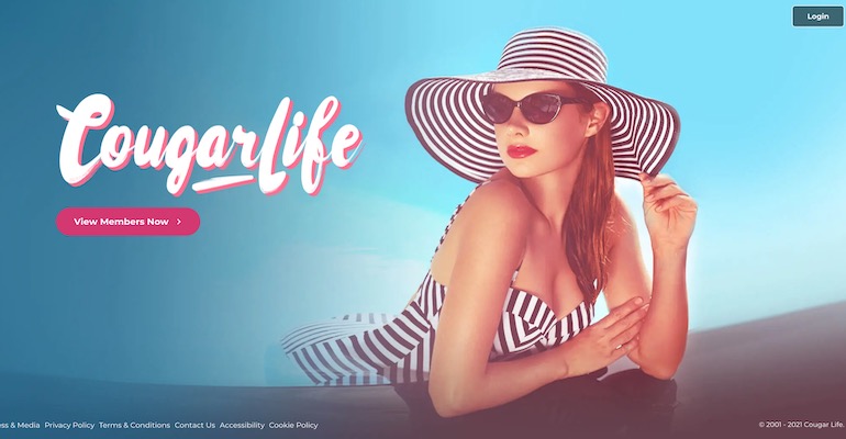cougarlife homepage screenshot
