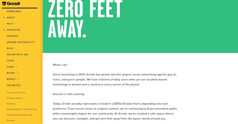 overview of grindr