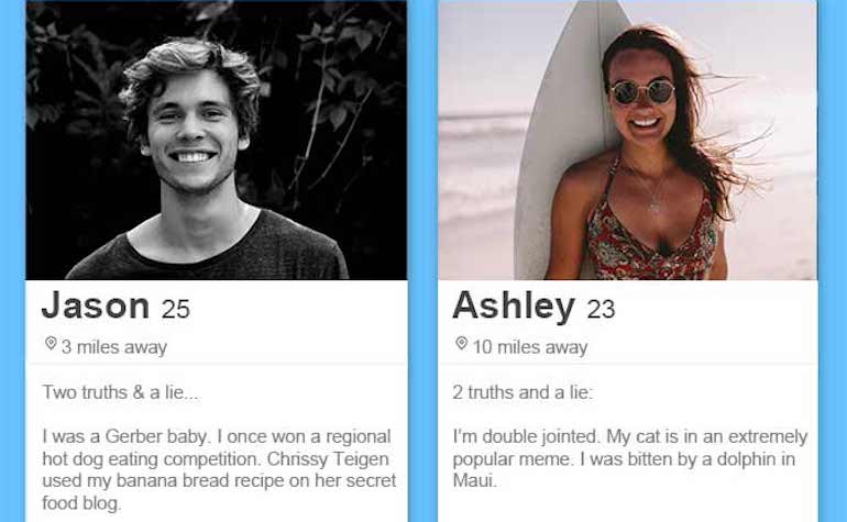 tinder bio example