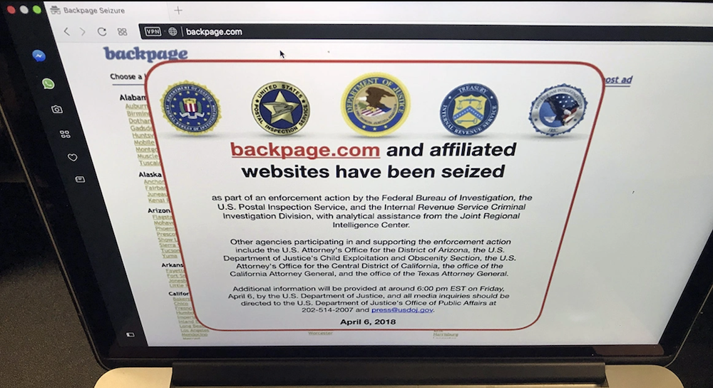 backpage shut down