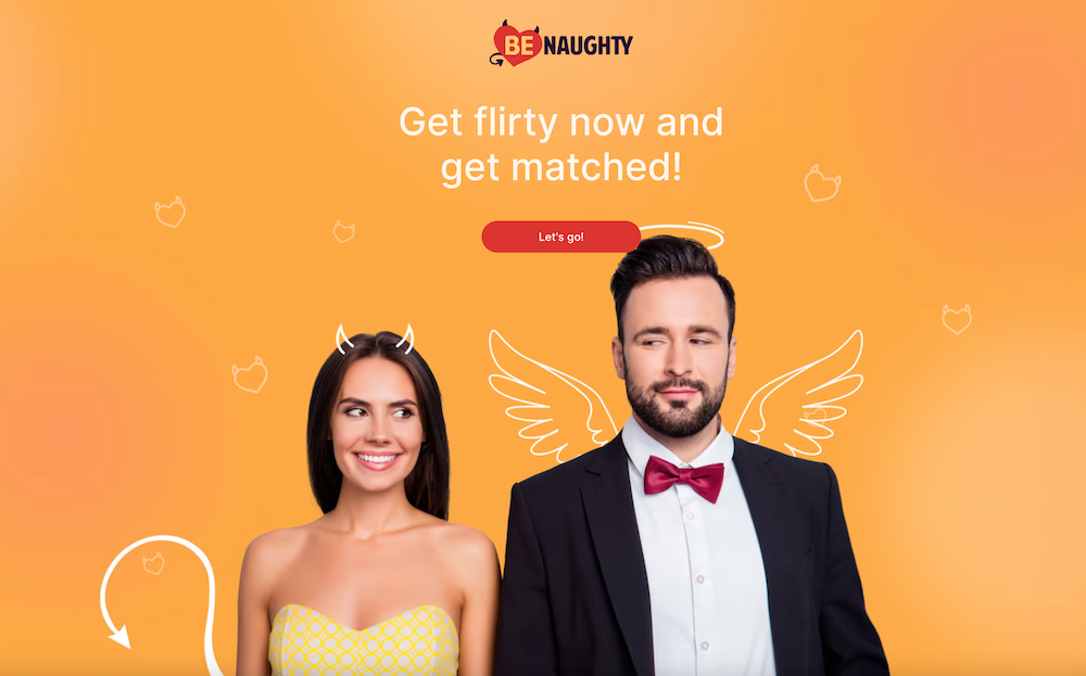 homepage screenshot of benaughty