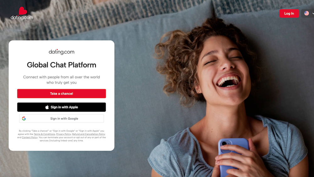 dating.com homepage