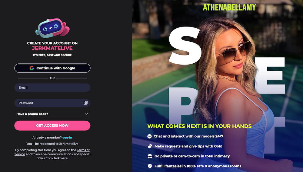 jerkmate homepage screenshot