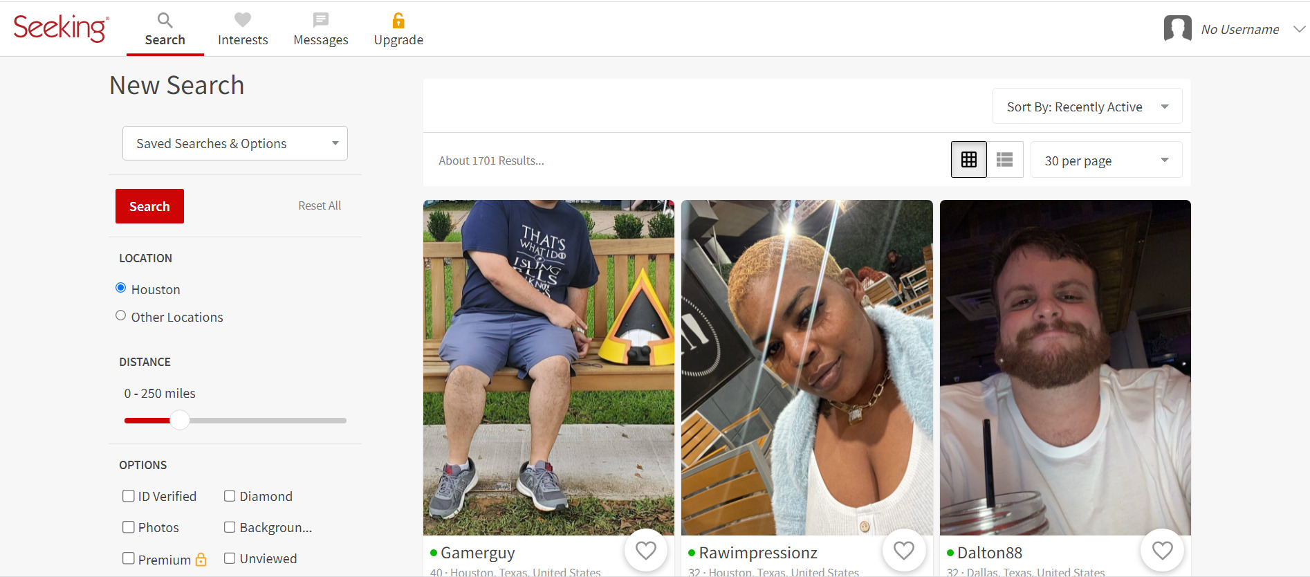 seeking screenshot