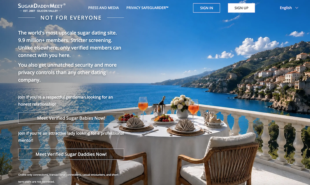 sugardaddymeet homepage